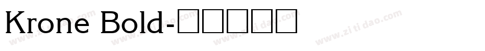 Krone Bold字体转换